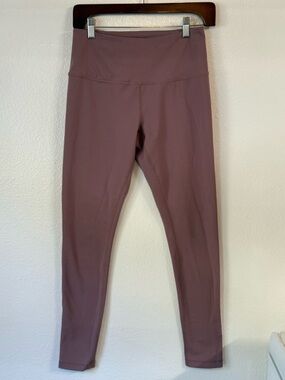 Zella High-Waist Leggings w/ Front Pocket Mauve Size M Athleisure Pilates Yoga